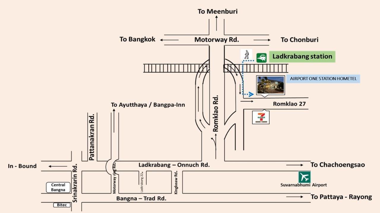 Airport One Station Hometel - Suvarnabhumi - Sha Extra Plus Bangkok Exterior photo